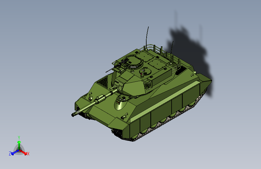 Y2910-坦克+战车+m7a1-sherman-ii+STP