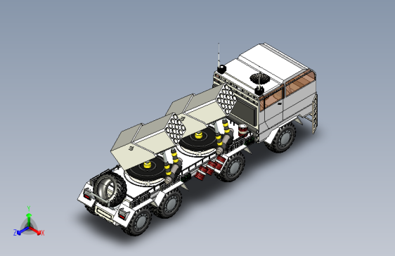 Y2943-坦克+战车+t-2650-cnra-122-mm-multi-barrel-rocket-launcher-truck+SW