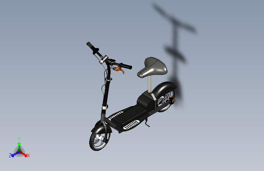 Y3793-踏板车+250w-electric-scooter-18650-li+SW