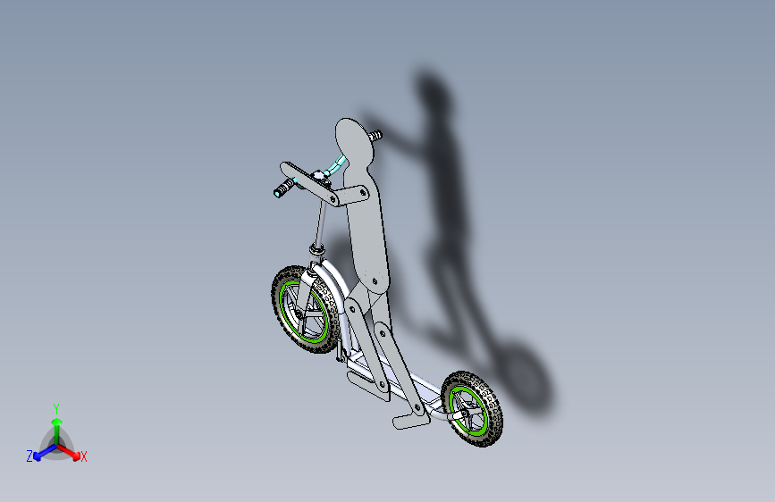 Y3794-踏板车+all-terrain-kick-scooter+STP