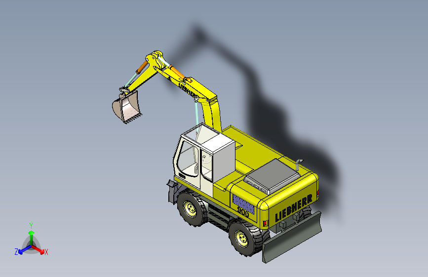 Y3052-挖掘机+liebherr-a-900-c-litronic-wheeled-excavator+SW