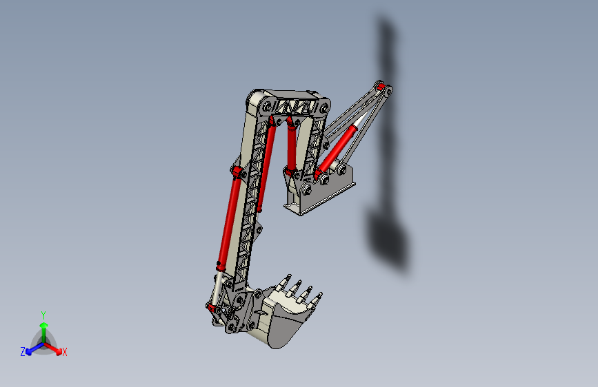 Y3053-挖掘机+long-reach-compact-excavator-arm+STP