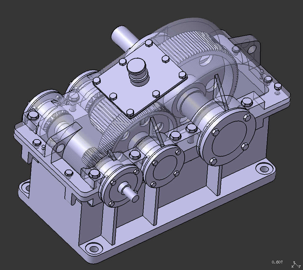CATIAR19二级减速器