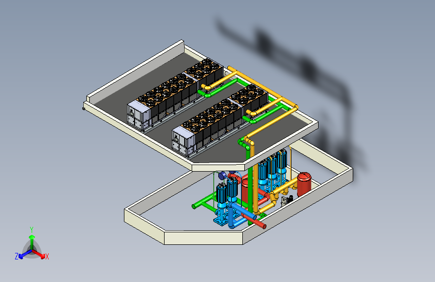 Y3165-制冷机+Chiller+Plant-Private+Villa+v1+STP 主视图