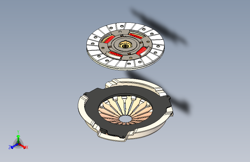 Y3196-离合器+automotive-clutch+SW 主视图