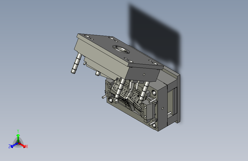 Y3223-大塑料件+注塑模具+stp