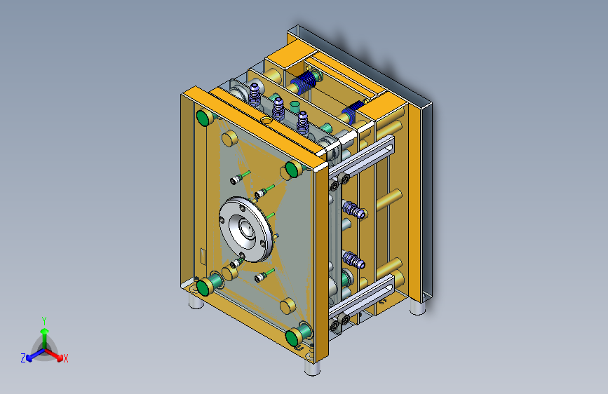 Y3227-盖类产品注塑模具+solidedge