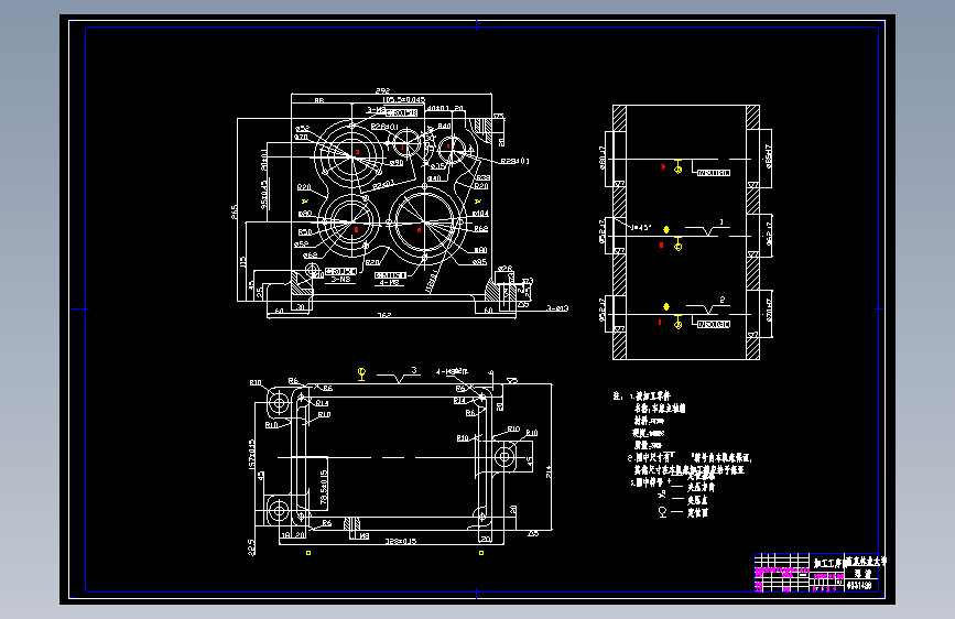 23-设计机床-车床主轴箱箱体右侧10-M8螺纹底孔组合钻床设计（CAD+说明书）