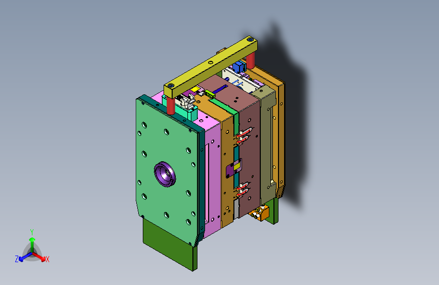 Y3273-完整注塑模具图纸+stp
