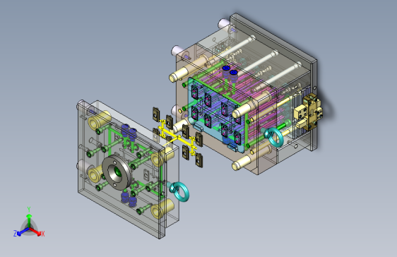 Y3274-网线口8腔模具+ethernet-mold-cover+X_T