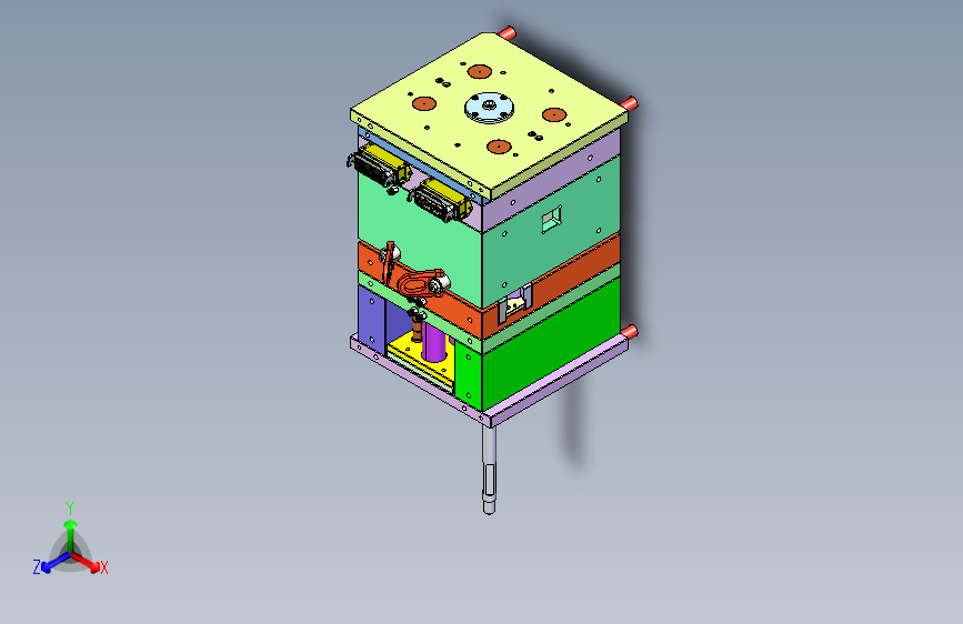 Y3311-注塑模具+Montagem+do+molde+TORRE+(SUPORTE)+VENTILADOR+IGS+STP+X_T