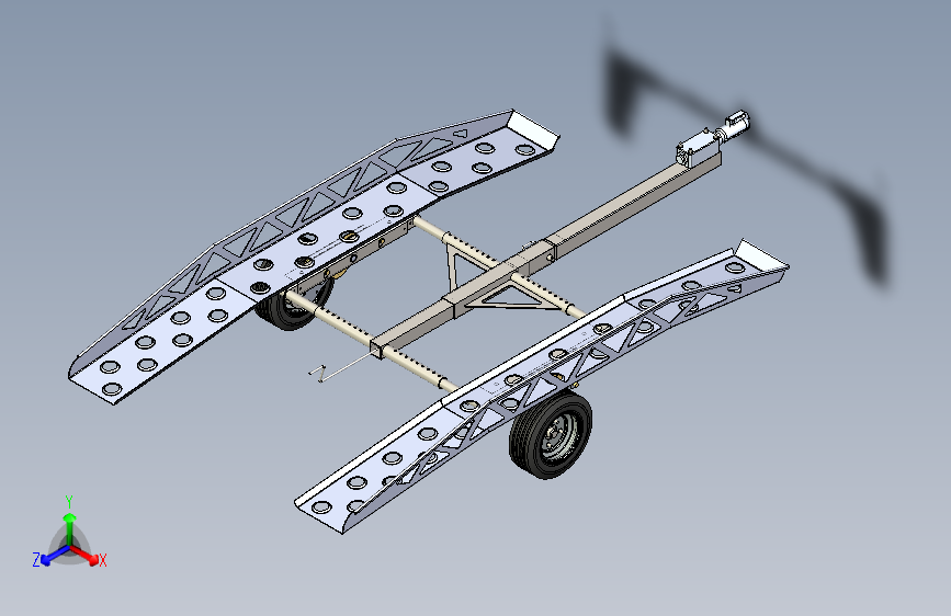 Y3410-挂车+拖车+light-weight-adaptable-trailer-service-ramp+SW