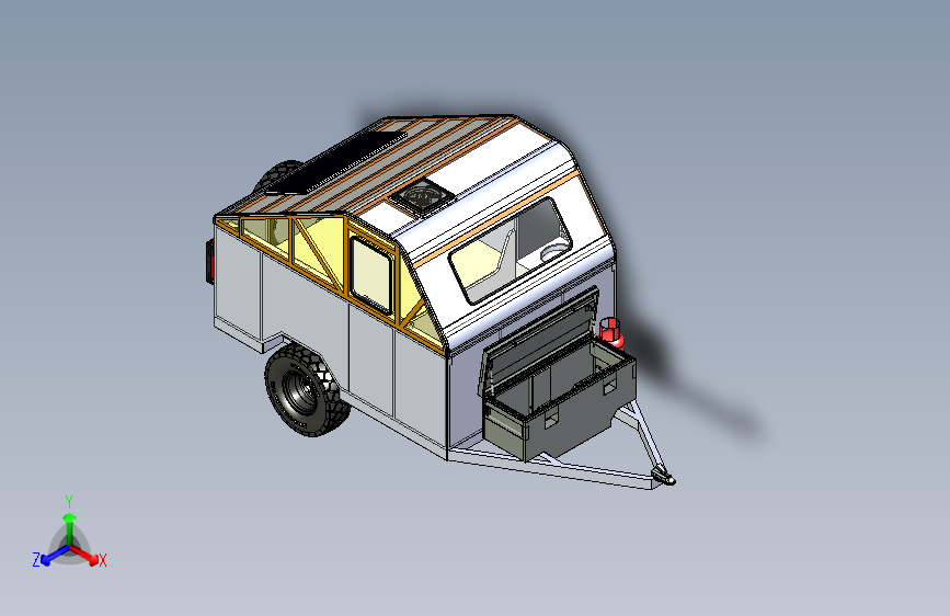 Y3438-挂车+拖车+off-road-camper-trailer+SW