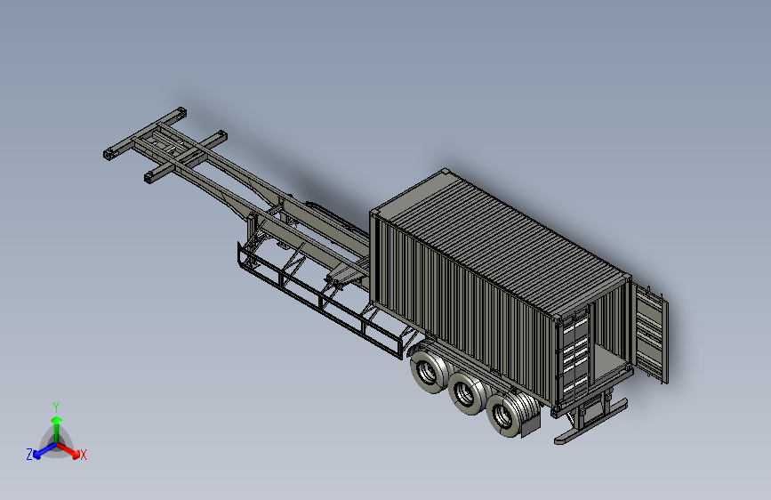 Y3472-挂车+拖车+trailer-45ft+STP