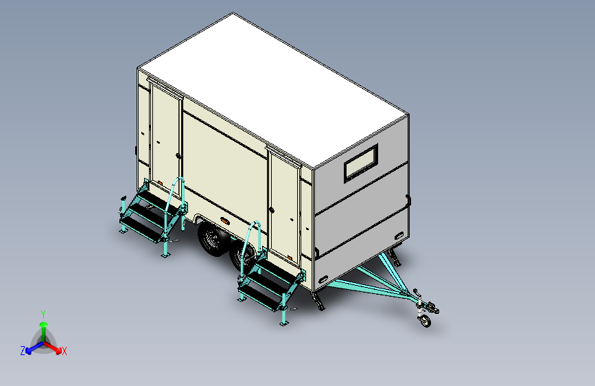 Y3487-挂车+拖车+trailer-wagon-wc+SW+STP