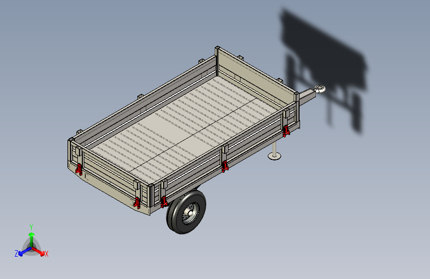 Y3503-挂车+拖车+1.5+ton+tractor+trailer+SW