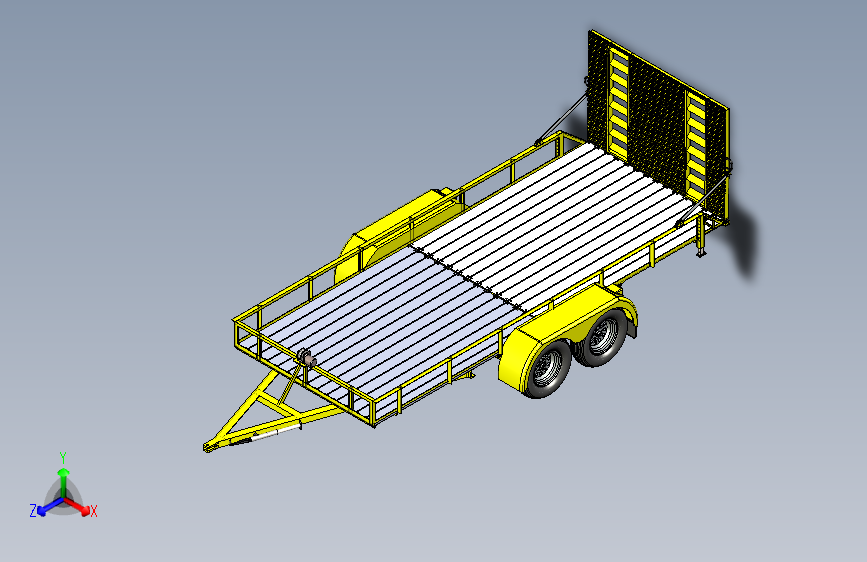 Y3510-挂车+拖车+10-ton-utility-trailer+SW+inventor