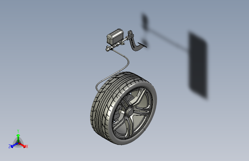 Y3516-刹车+制动系统+car-s-disc-brake-system+STP