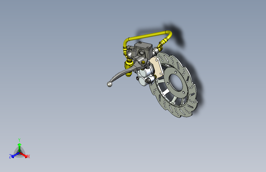 Y3521-刹车+制动系统+scooter-front-brake+SW+STP