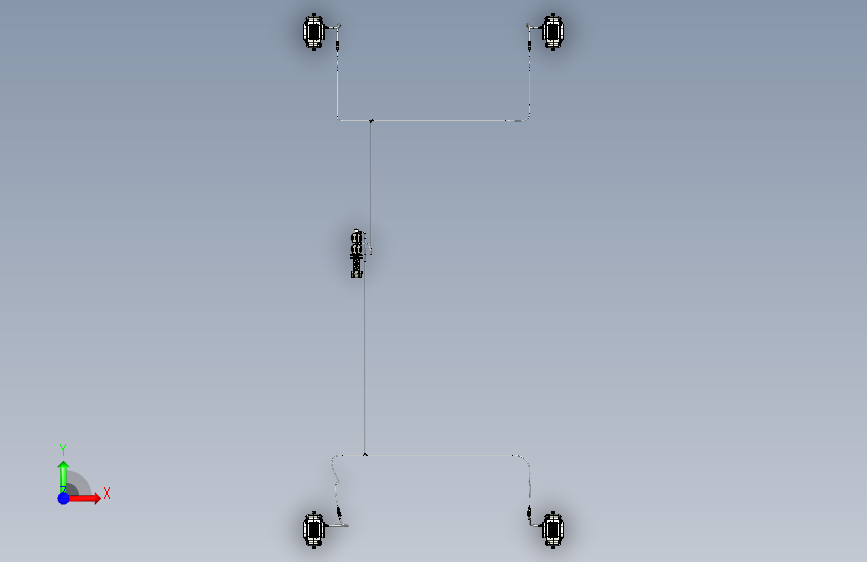 Y3526-刹车+制动系统+automobile-brake-system+F3D+STP 正面视图