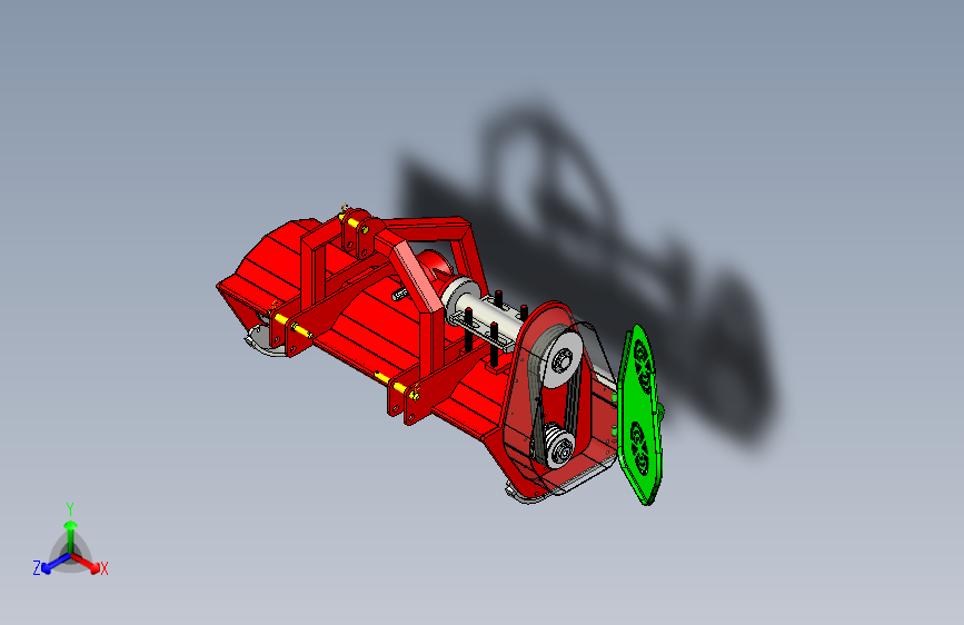 Y3607-农业机械+3-point-semi-forest-chain-crusher-dst+SW