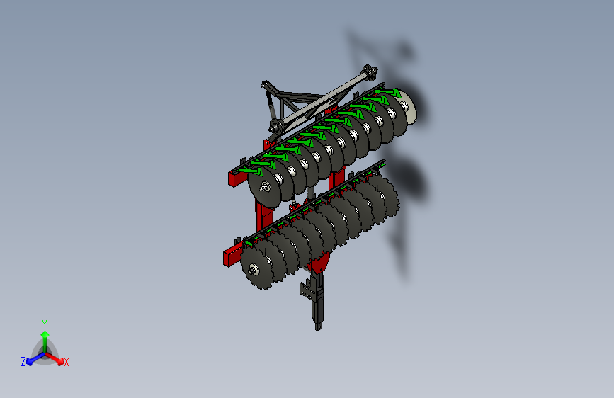 Y3614-农业机械+22-disc-harrow+SW