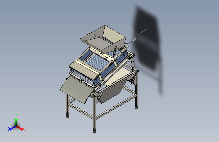 Y3631-农业机械+black-soldier-fly-larvae-separator-vibrating-sieve+SW+二维