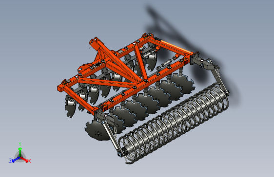 Y3655-农业机械+hinged-disc-harrow-unit+STP