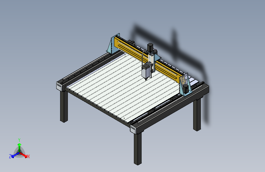 F0042-5x5数控工作台模型图