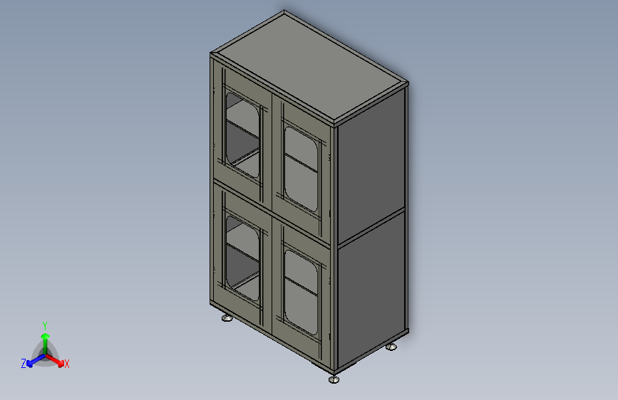 F0130-solidworks钣金工具柜