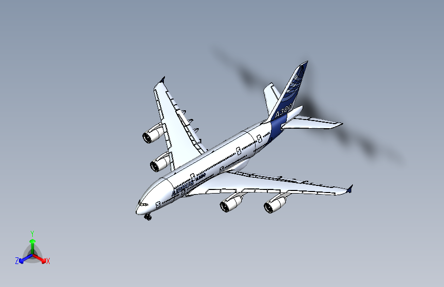 F0600-空客A380-800飞机模型