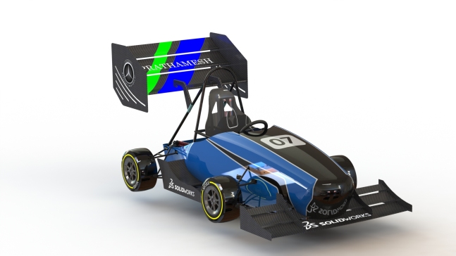 FSAE比赛方程式赛车