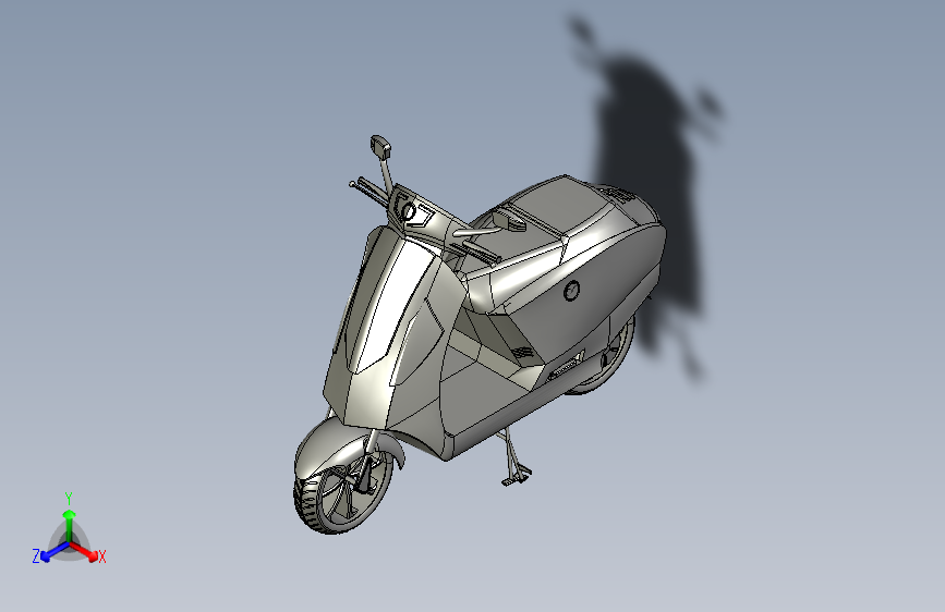 Y3809-踏板车+Hydrogen+scooter+STP+IGS