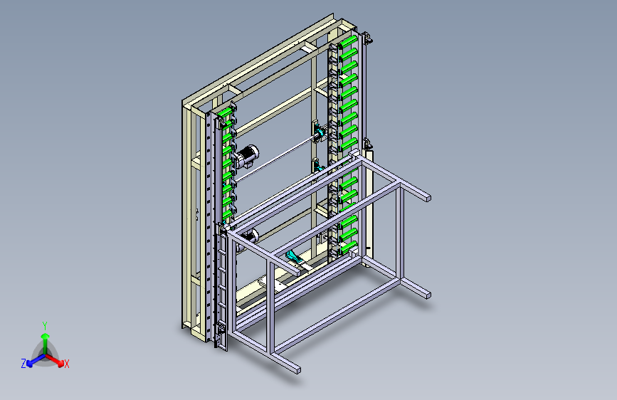 Y3854-57+叉车+CATIA+STP+IGS