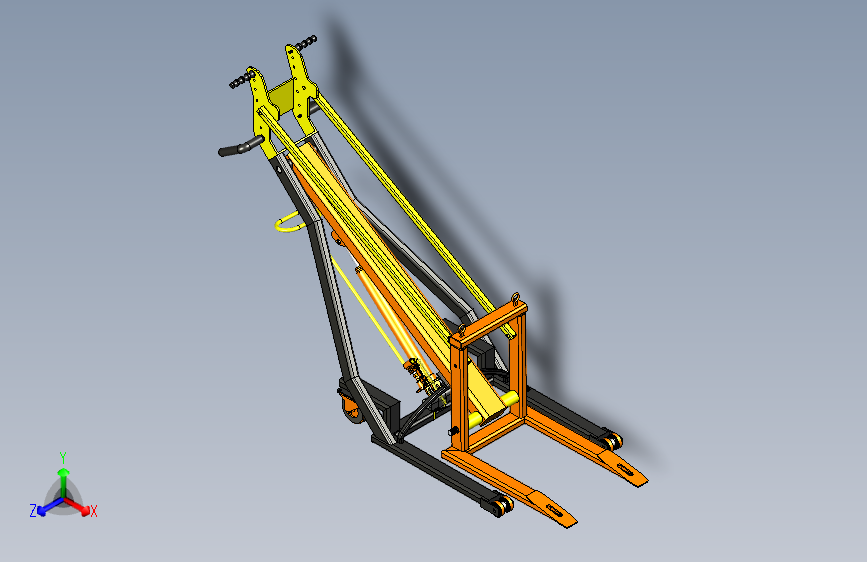 Y3884-87+HYDRAULIC+LIFT+CRANE+SW+STP+叉车