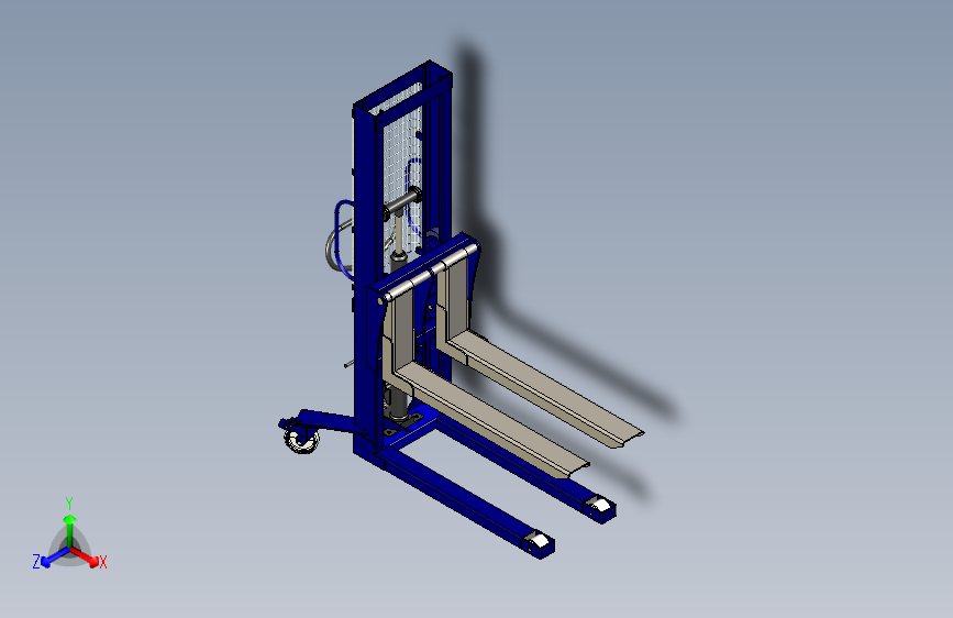 Y3890-93+manual-pallet-stacker+SW+叉车