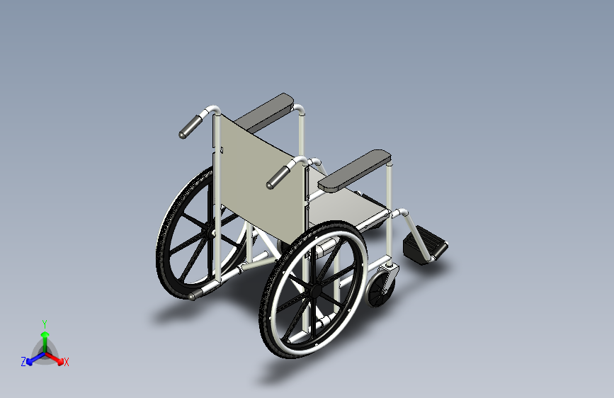 Y3920-轮椅+wheelchair-10+SW+STP+IGS