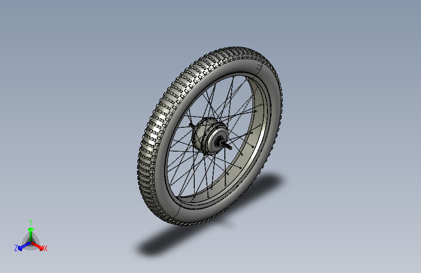 Y3944-轮毂+fat_rear_wheel_assemb+STP