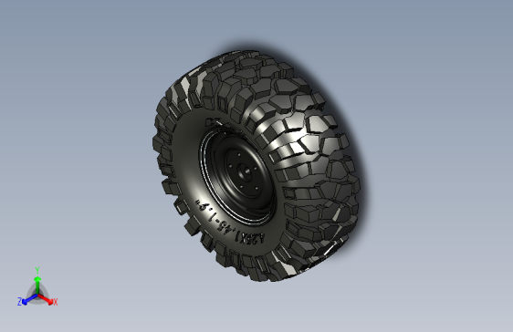 Y3955-轮毂+1.9+x+108mm-wheel-rim-and-tyre-for-1-10-scale-rc-rock-crawler+SW+3DS+STP+OBJ