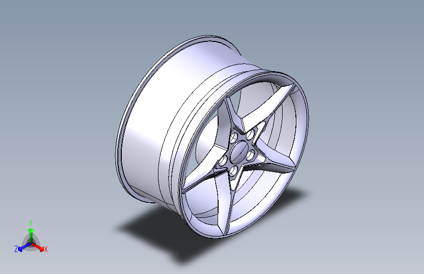 Y3961-轮毂+17-alloy-rim+CATIA+STP+STL