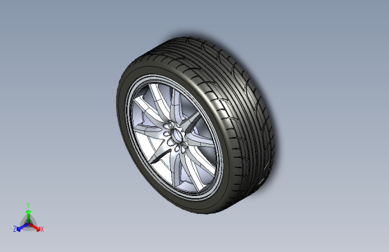 Y3965-轮毂+20-rim-and-tire+SW+STP+STL