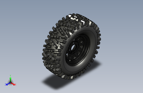 Y3966-轮毂+25x8x12-atv-wheel+SW+IGS+STL