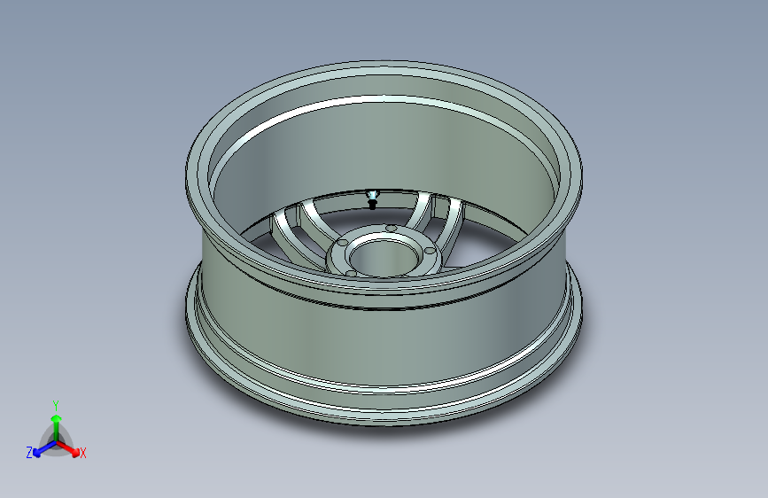 Y3977-轮毂+audi-a3-rim+CREO+STP