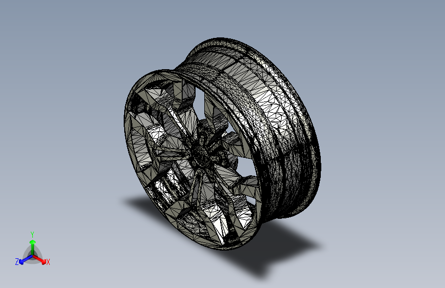 Y3976-轮毂+Audi_R8_wheel+STP+IGS+OBJ