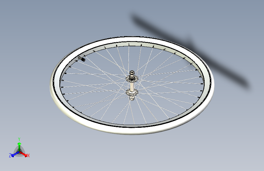 Y3992-轮毂+bike-front-wheel+SW+STL