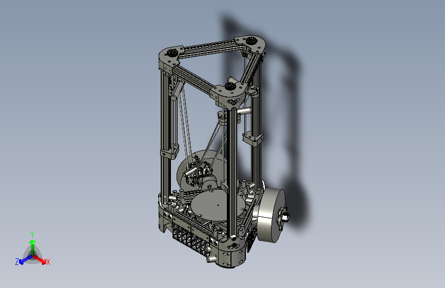 F1100-3D打印机模型图