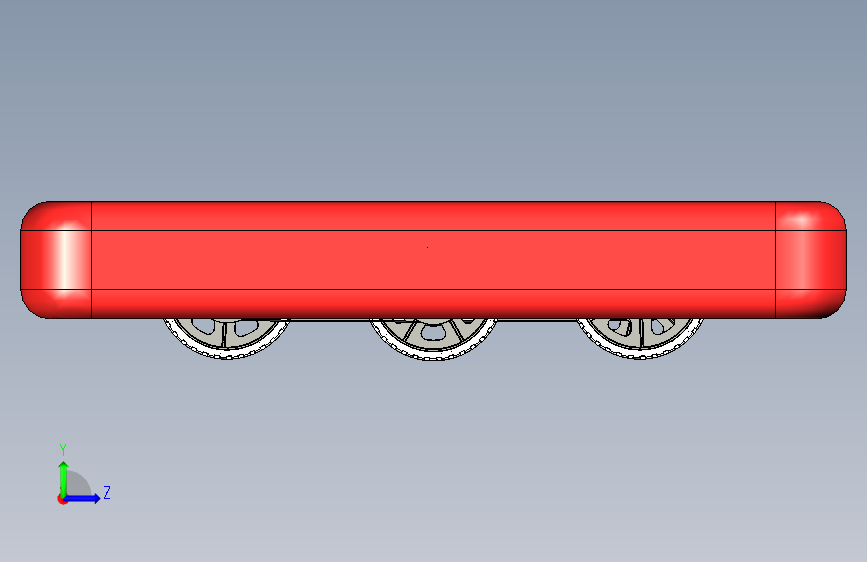 F1122-FRC6轮机器人模型图 左侧视图