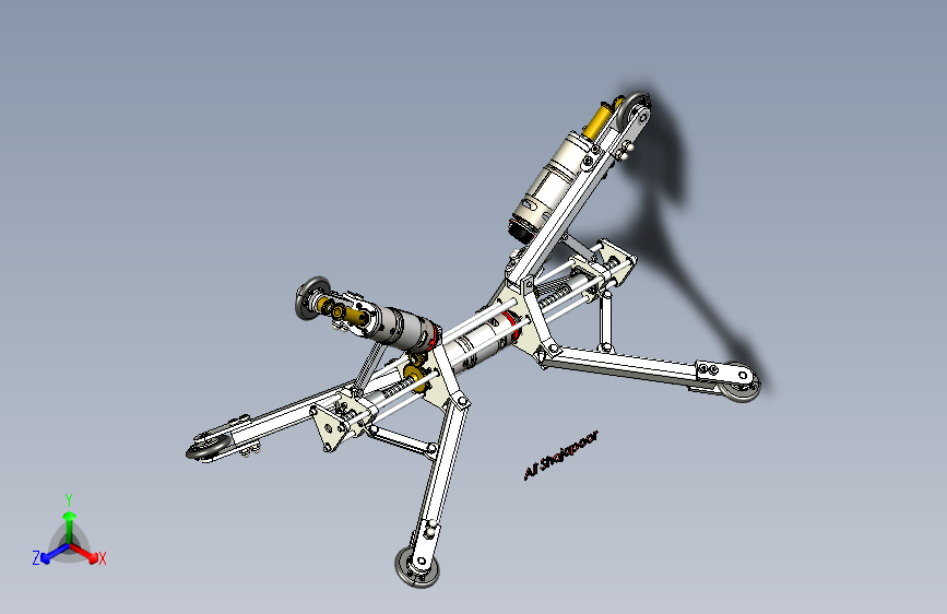 F1223-管道机器人设计模型图