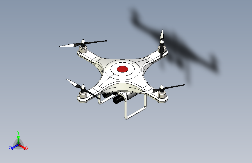 F1259-军用无人机模型三维