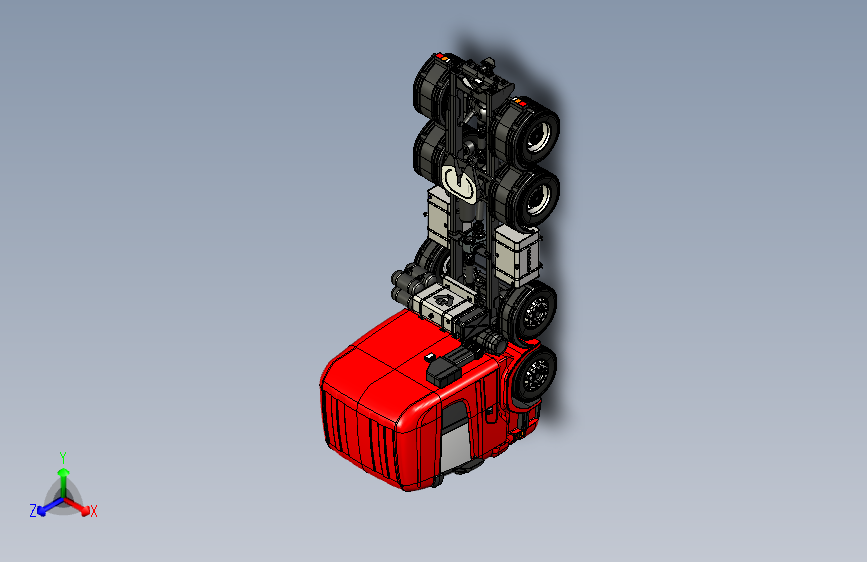 F1390-现代大型运输卡车模型设计